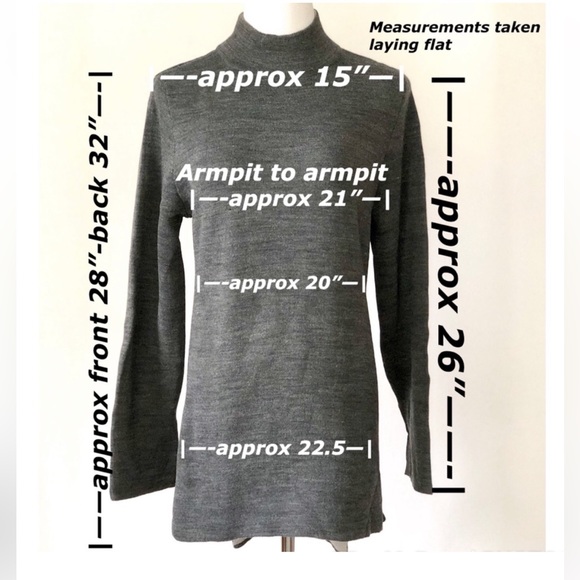 NWT Grace Elements Mock Turtleneck Tunic Sweater - Picture 5 of 5